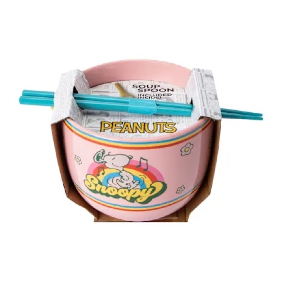 •Good Vibes & Good Noodles• 18 oz. Peanuts Snoopy Ramen Bowl Set - Picture 3 of 4